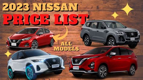 nissan philippines price list|Nissan Sedan Models Price List in Philippines 2024.